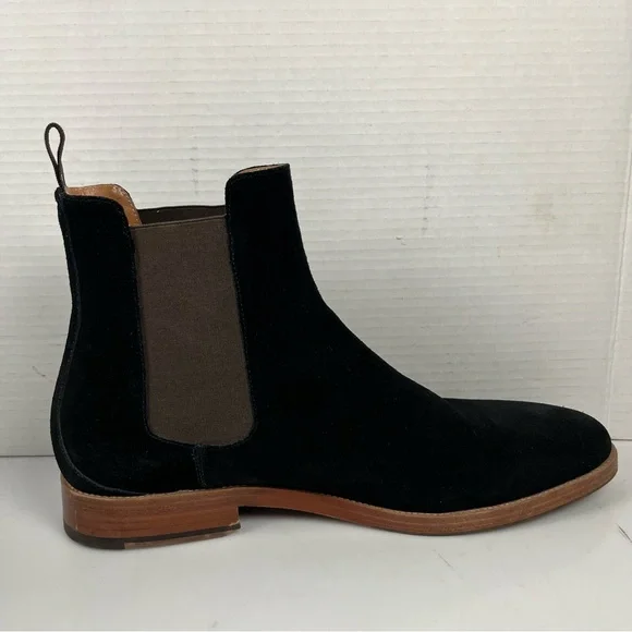 New Republic Black Suede Chelsea Boots Mens Size 12 - Picture 3 of 9